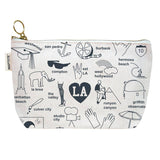 Los Angeles Zipped Pouch