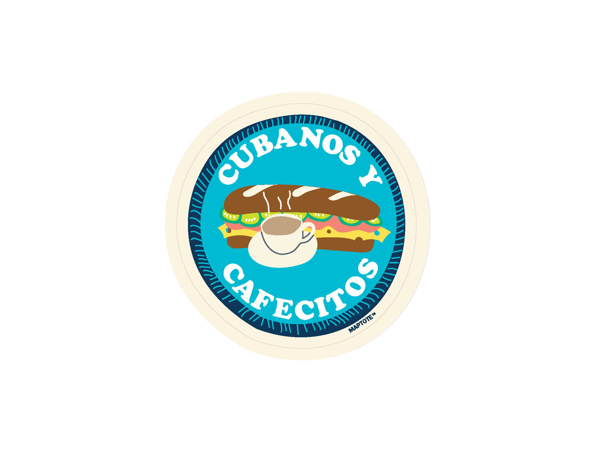 Miami Cubanos y Cafecitos Sticker