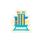 Miami Rainbow Lifeguard Stand Sticker