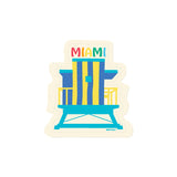 Miami Rainbow Lifeguard Stand Sticker