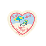 Miami With Love Beach Sticker