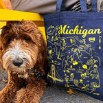 Michigan Denim Tote