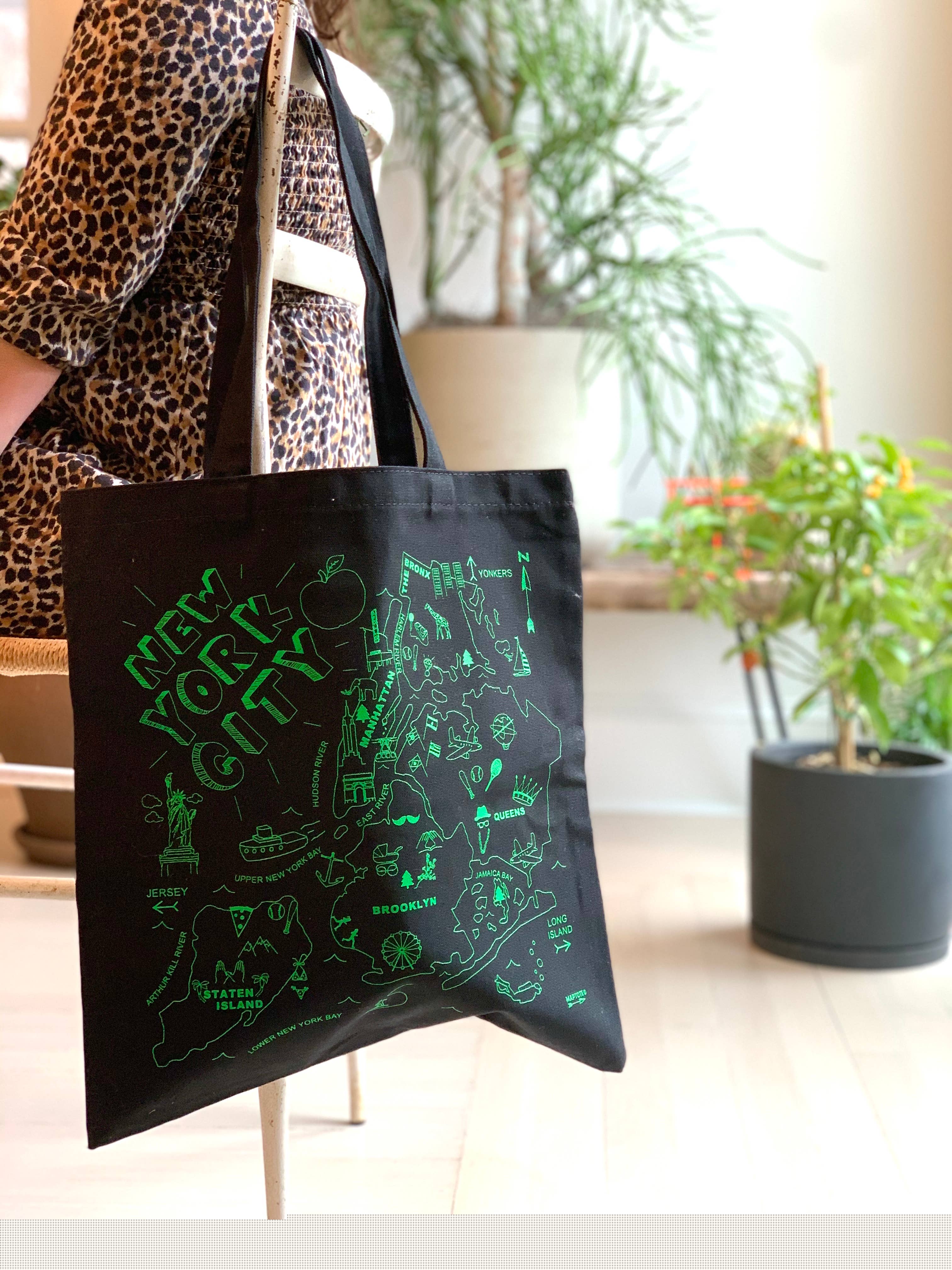 New York City Black Everyday Tote