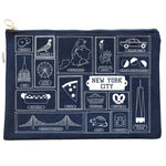 New York City Flat Zip Pouch