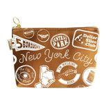 New York City Pins & Patches Zipped Pouch