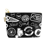 New York City Pins & Patches Zipped Pouch