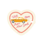 New York City With Love Taxi Sticker