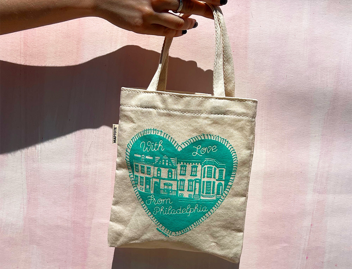 Philadelphia Heart Tiny Tote