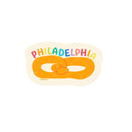 Philadelphia Rainbow Pretzel Sticker