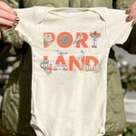 Portland Font Baby One-Piece
