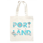 Portland Font Grocery Tote