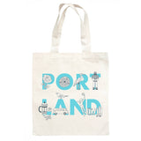 Portland Font Grocery Tote