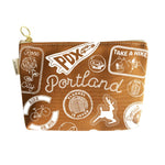 Portland Pins & Patches Zipped Pouch