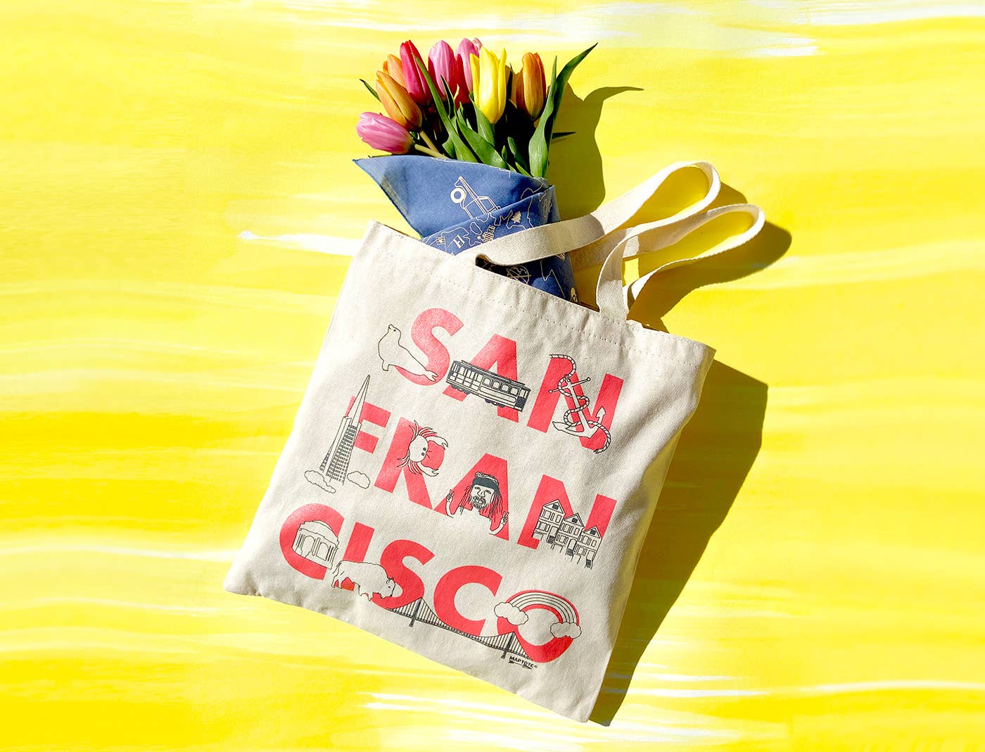 San Francisco Font Grocery Tote