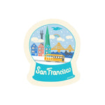San Francisco Snowglobe Sticker