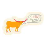 Texas Longhorn Sticker