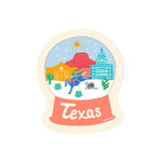 Texas Snowglobe Sticker
