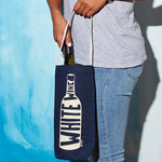 White Single Wine Totes