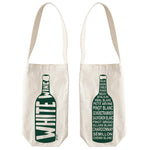 White Single Wine Totes