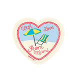 Miami With Love Beach Sticker