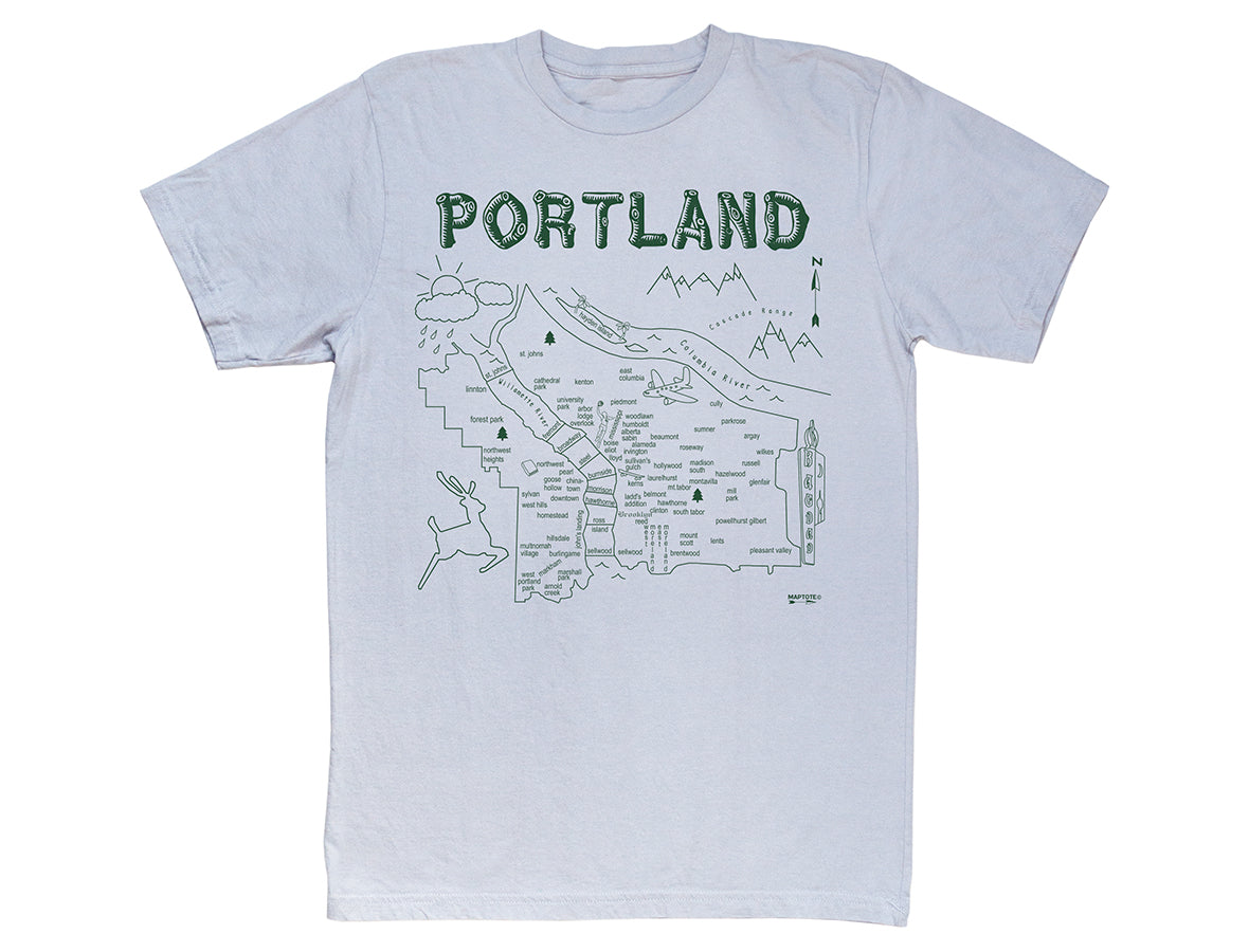 Portland Adult Tee - Silver