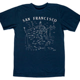 San Francisco Adult Tee Navy - Old Design