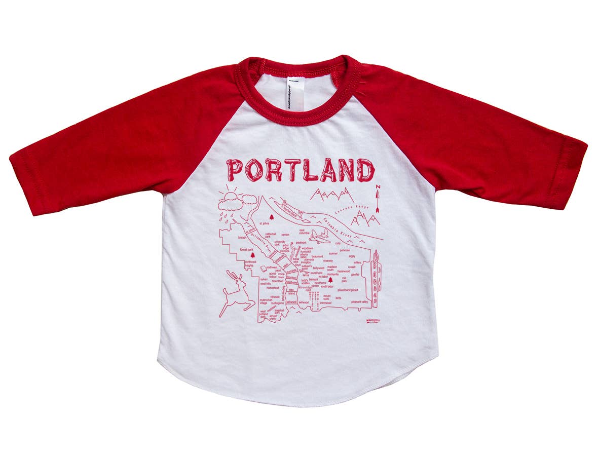 Portland Baby Baseball Tee