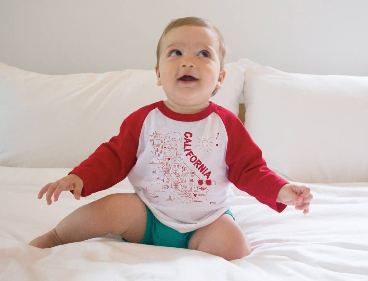 California Baby Baseball Tee