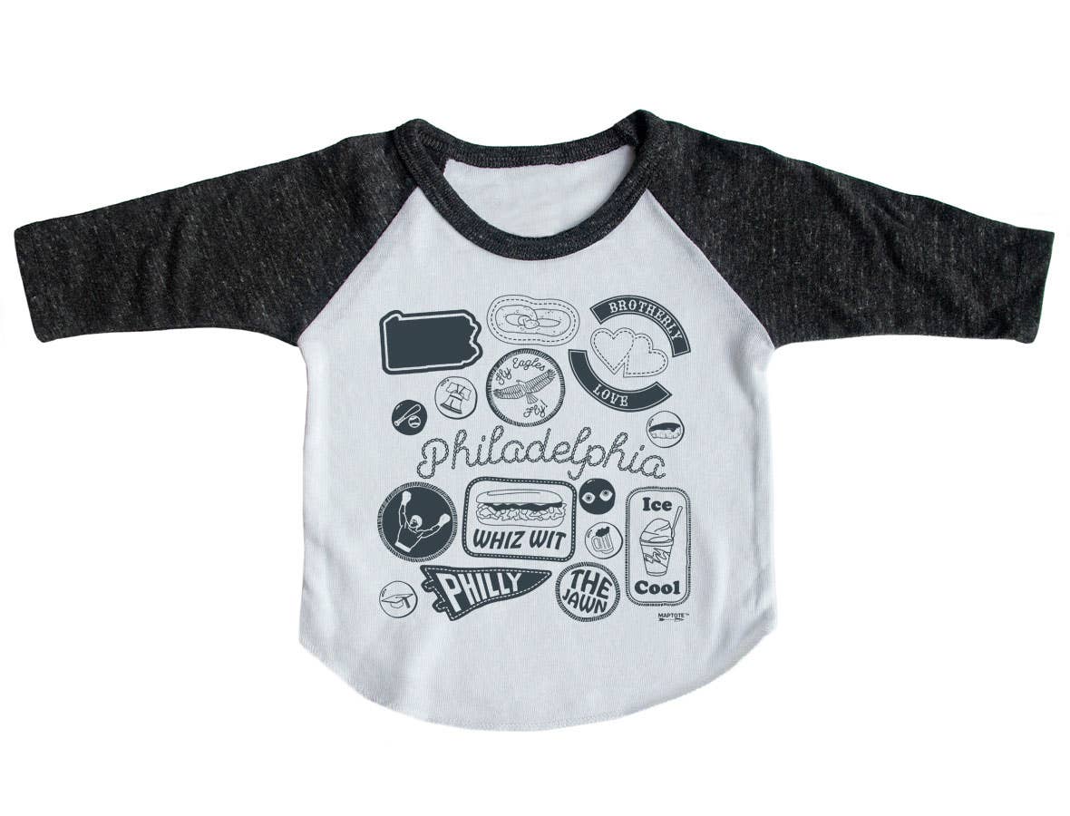 Philadelphia Pins & Patches Baby Baseball Tee